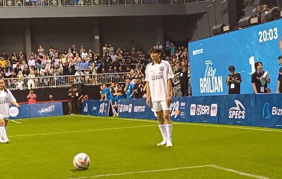 Duta Cetak 3 Gol Saat Tanding Mini Soccer, Selebrasi ala Marselino