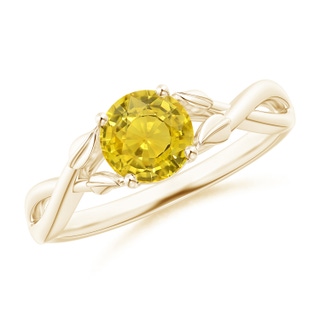 Round AAA Yellow Sapphire