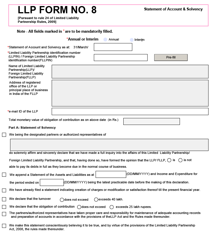 LLP Form-8