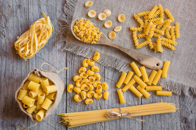 Assorted dry pasta