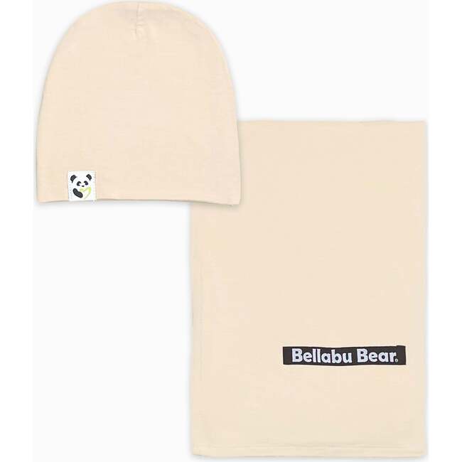 Oat Bamboo Swaddle & Beanie Set, Beige