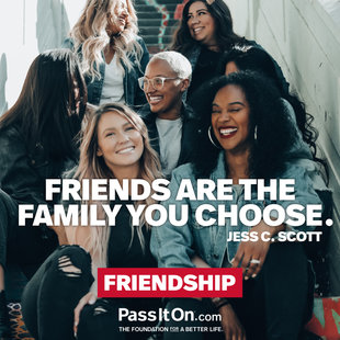 Friends are the family you choose. #<Author:0x00007fc4deab8b50>