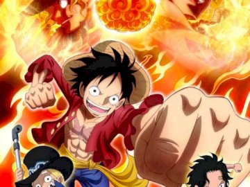 One Piece - Three Brothers, Luffy, Ace, Sabo 2 jigsaw puzzle online