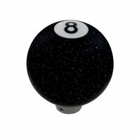 Universal Black Glitter 8 Ball Gear Shifter Handle Shift Knob Hot Rat Rod Car Tr