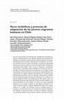 Research paper thumbnail of Voces simbólicas y procesos de adaptación de las jóvenes migrantes haitianas en Chile