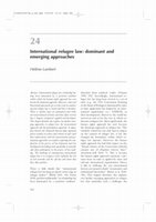 Research paper thumbnail of International refugee law: dominant and emerging approaches