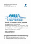 Research paper thumbnail of Deliverable 2.2-2: Guidelines for indicator development