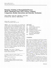 Research paper thumbnail of Homology Modeling of Hemagglutinin/Protease [HA/P (vibriolysin)] from Vibrio Cholerae: Sequence Comparision, Residue Interactions and Molecular Mechanism