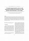 Research paper thumbnail of Ground magnetometric surveys and integrated