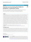 Research paper thumbnail of Abortion services during the COVID-19 pandemic: a systematic review