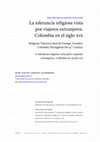 Research paper thumbnail of La tolerancia religiosa vista por viajeros extranjeros. Colombia en el siglo XIX