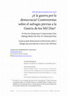 Research paper thumbnail of A la guerra por la democracia! Controversias sobre el sufragio previas a la Guerra de los Mil Días