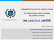 Research paper thumbnail of PCA training on International Arbitral Award