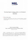 Research paper thumbnail of Parenting Support in France: Policy in an Ideological Battlefield