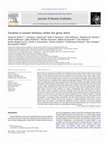 Research paper thumbnail of Variation in enamel thickness within the genus Homo