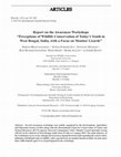 Research paper thumbnail of Report on the Awareness Workshops “Perceptions of Wildlife Conservation of Today’s Youth in West Bengal, India, with a Focus on Monitor Lizards”