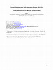 Research paper thumbnail of Market Insurance and Self-Insurance through Retrofit: Analysis of Hurricane Risk in North Carolina