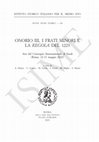 Research paper thumbnail of "Onorio III e l'ars predicandi: tra regole ed eccezioni", in "Onorio III, i frati minori e la Regola del 1223. Atti del convegno internazionale di studi (Roma, 12-13 maggio 2022), Roma, ISIME, 2023, pp. 93-113