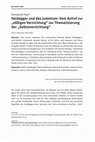 Research paper thumbnail of Heidegger und das Judentum: Vom Aufruf zur "völligen Vernichtung" zur Thematisierung der "Selbstvernichtung"