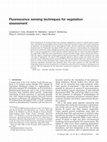 Research paper thumbnail of Fluorescence sensing techniques for vegetation assessment