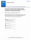 Research paper thumbnail of Prevention of Electrostatic Charge Generation in Filtration of Low-Conductivity Oils by Surface Modification of Modern Filter Media