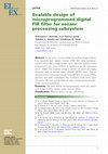 Research paper thumbnail of Scalable design of microprogrammed digital FIR filter for sensor processing subsystem