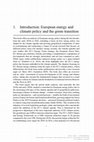 Research paper thumbnail of European Energy Politics: The Green Transition and EU–Russia Energy Relations