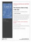 Research paper thumbnail of Flyer: Teutonic Order in Italy, 1190-1525. Building bridges in the Medieval World