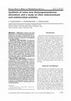 Research paper thumbnail of Synthesis of some new thioxoquinazolinone derivatives and a study on their anticonvulsant and antimicrobial activities