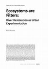 Research paper thumbnail of River Restoration as Urban Experimentation