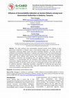 Research paper thumbnail of Influence of Accountability Indicators on Service Delivery among Local Government Authorities in Dodoma, Tanzania