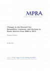 Research paper thumbnail of Changes in the Eternal City: Inequalities, commons, and elections in Rome districts from 2000 to 2013