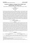 Research paper thumbnail of Continuous Auditing as a Strategic Tool in Public Sector Internal Audit: The Turkish Case