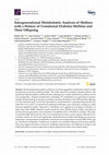 Research paper thumbnail of Intergenerational Metabolomic Analysis of Mothers with a History of Gestational Diabetes Mellitus and Their Offspring