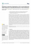 Research paper thumbnail of Sustaining Construction Organisations in NZ: A Linear Regression Model Approach to Analysing Determinants of Their Performance