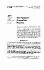 Research paper thumbnail of The Alliance formation process