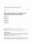 Research paper thumbnail of School Counselors' Perceptions of Comprehensive School Counseling (CSC) Adherence and Implementation