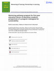 Research paper thumbnail of Mentoring pathways program for first-year education doctor of education students: perspectives of a program redesigned for sustainability