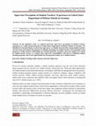 Research paper thumbnail of Supervisor Perceptions of Student Teachers’ Experiences in United States Department of Defense Schools in Germany