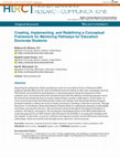 Research paper thumbnail of Creating, Implementing, and Redefining a Conceptual Framework for Mentoring Pathways for Education Doctorate Students