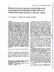 Research paper thumbnail of Relation between exposure related indices and neurological and neurophysiological effects in workers previously exposed to mercury vapour