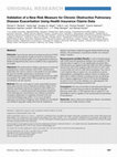 Research paper thumbnail of Validation of a New Risk Measure for Chronic Obstructive Pulmonary Disease Exacerbation Using Health Insurance Claims Data