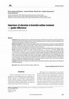 Research paper thumbnail of Importance of education in bronchial asthma treatment — gender differences