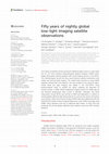 Research paper thumbnail of Fifty years of nightly global low-light imaging satellite observations