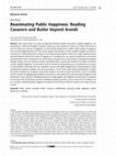 Research paper thumbnail of Reanimating Public Happiness: Reading Cavarero and Butler beyond Arendt