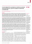 Research paper thumbnail of A novel endpoint for exacerbations in asthma to accelerate clinical development: a post-hoc analysis of randomised controlled trials