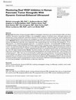 Research paper thumbnail of Monitoring Dual VEGF Inhibition in Human Pancreatic Tumor Xenografts With Dynamic Contrast-Enhanced Ultrasound