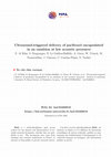 Research paper thumbnail of Ultrasound-triggered delivery of paclitaxel encapsulated in an emulsion at low acoustic pressures