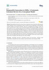 Research paper thumbnail of Responsible Innovation in SMEs: A Systematic Literature Review for a Conceptual Model