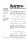 Research paper thumbnail of Female Empowerment and Development in Latin America: Use Versus Production of Information and Communications Technology